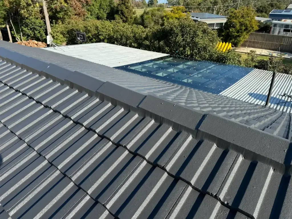 Resealed, repainted, and repaired roof as part of roof restoration in Seaford